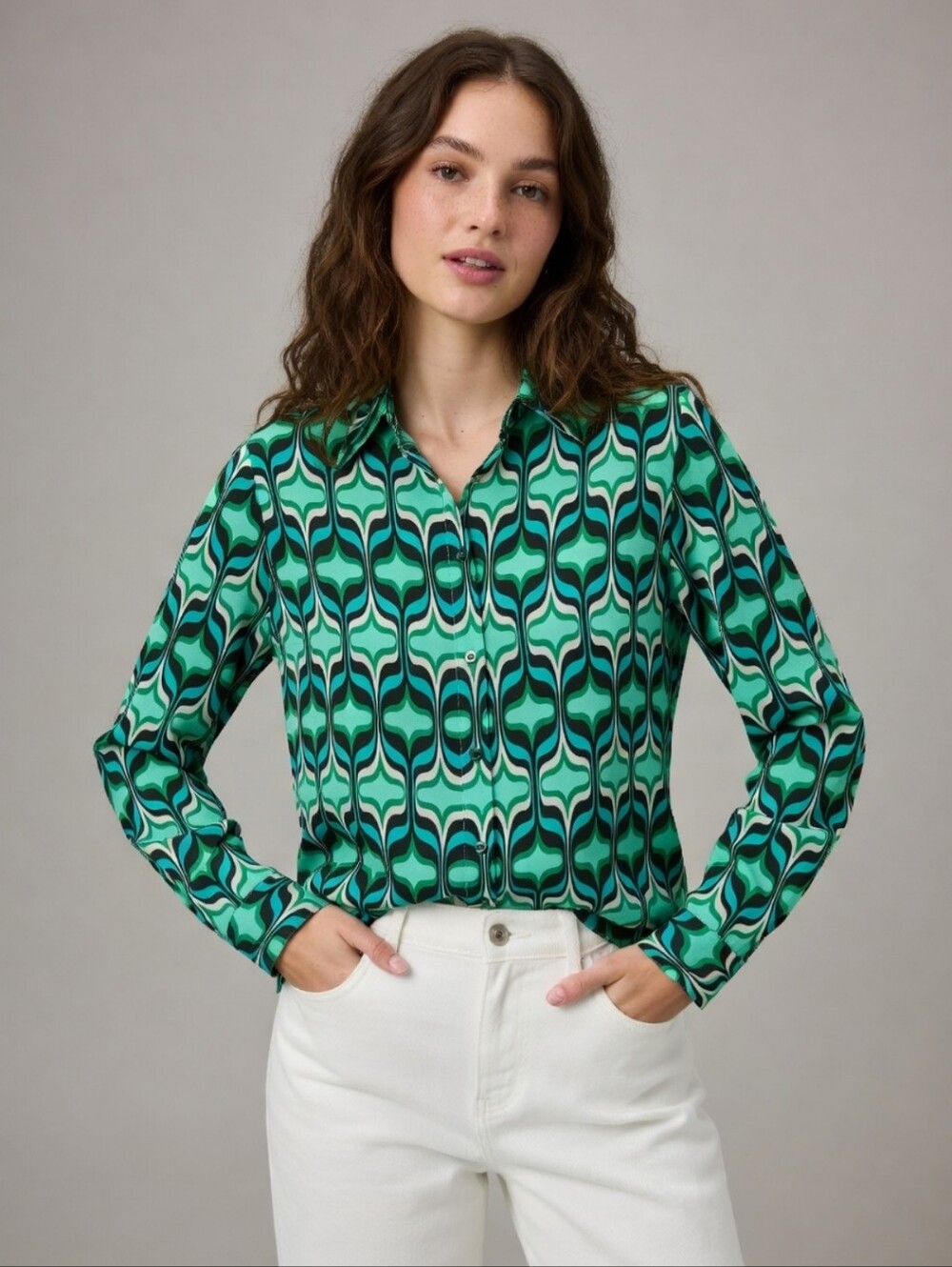Zara Moroccan Geometric Shirt